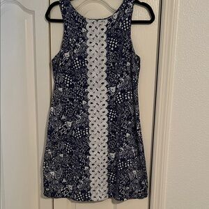 Lilly Pulitzer Navy and White Mini Dress